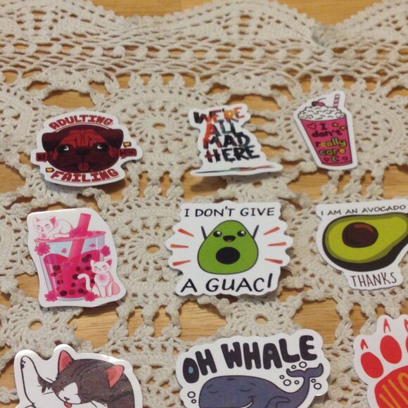 Stickers with attitude, bundle of 12 cellphone stickers - Picture 2 of 6